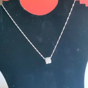 Charm silver necklace